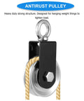 Heavy Duty Strength Training Pulley With Silent Bearing Wheel For Indoor And Outdoor Use Aluminum Alloy Fitness Attachment Easy To Attach Sturdy