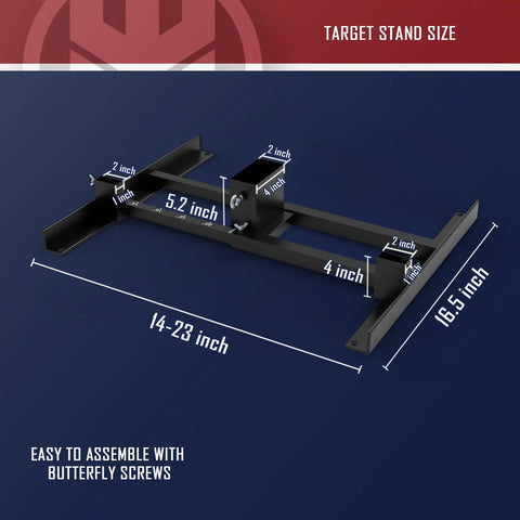 Heavy Duty AR500 Steel Hostage Target Stand System dimensions and assembly instructions