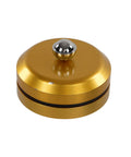 Gold aluminum lid for Wall Mounted Coffee Bean Dispenser Keeps Cafe Stash Fresh As Ever, seals in rich roast flavor.