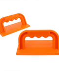 Table Saw Push Block And Jointer Push Block Two Pack For Woodworking No Slip Grip Easy Feeding Of Your Workpiece Along The Fence Help You Make Accurate Cuts And Easy Material Handling In DIY Projects And Cabinets, two orange handles with friction pads