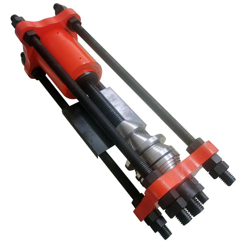 Intersumai 150 Ton Hydraulic Track Pin Press Machine For Heavy Equipment, showing body and hydraulic rods, used for removing excavator pins.