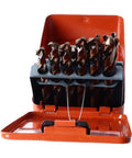 Badass 25 Piece Cobalt Hss Drill Bit Kit Featuring Rugged Heavy Duty Straight Shank Grip And Solid Storage Case with drill bits.
