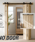 72 Inch Bi Fold Barn Door Hardware Kit For Four Doors With Top Mount Hangers Space Saving Sliding Track System For 68 Inch Openings