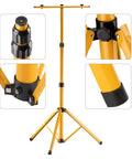 Adjustable Telescopic Metal Archery Target Stand in Bright Yellow for Backyard Practice, Fits Foam, Straw, EVA and Hanging Targets