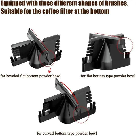 Hella Fast Cleanup With This Electric Coffee Portafilter Cleaner That Blows Out Old Puck In Five Seconds Flat Featuring three brush shapes for coffee filters.