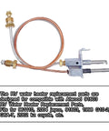 Water heater pilot assembly for Atwood 91603 RV; copper tubing, thermocouple kit, mounting bracket and fittings