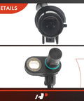 Straight Swap Set Of Two Front Left Right Abs Wheel Speed Sensors For Ford F 150 Lincoln Navigator Expedition 2009 To 2010 Plug And Play Anti Lock Braking System Direct Bolt On Replacement with dual connectors and mounting base.