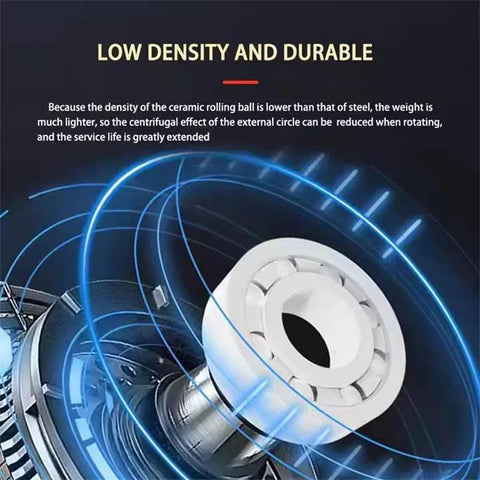 608 full ceramic bearing ZrO2, 8x22x7 mm, ABEC-9 for skateboard