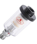 Heavy Duty Water Oil Separator For Pneumatic Paint Sprayers And Air Compressors Kicks Out Moisture with transparent housing