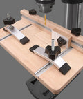 Aluminum T Slot Miter Jig Tool for Woodworking, Router Trimming, and Saw Guide with screw chutes rails, beefy jig accessory