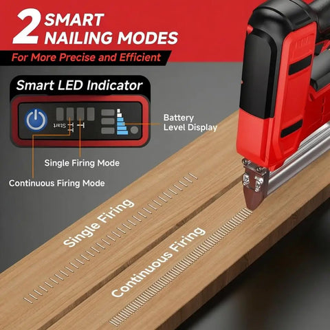 Heavy Duty 2 In 1 Cordless Brad Nailer And Stapler Delivers Spot On Straight Shots For Woodworking And Upholstery Repairs Includes 1200 Nails And Staples For Snappy Grab And Go Setup Ends Cord Knot Frustration Lets You Knock Out Tasks Fast With Raw Power