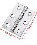 Rotating Concealed Hinges Set For Doors And Cabinets Stainless Steel 10 Pack Heavy Duty Door Fittings with dimensions shown
