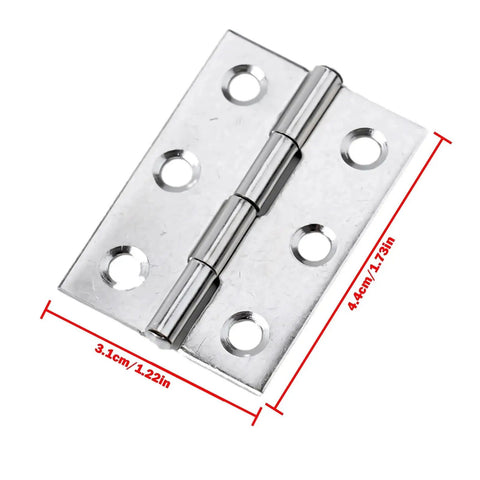 Rotating Concealed Hinges Set For Doors And Cabinets Stainless Steel 10 Pack Heavy Duty Door Fittings with dimensions shown
