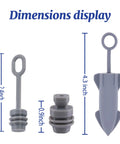 Dimensions of Dustproof And Waterproof Silicone Plug Caps For Starlink Mini Cable And Power Ports, Protective Covers
