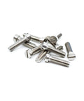 Heavy Duty Stainless Steel Slotted Machine Screws For Gun And Rifle Scopes, Size 6-40 By 1/2 Inch Fillister Head packed together.