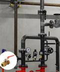 Top Shelf Heavy Duty Brass Ball Valve For Plumbing And Garden Hose Shut Off with integrated pressure relief in piping system.