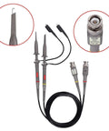 Universal Oscilloscope Probe Kit With 100MHz Clip Probes And BNC To Minigrabber Test Leads For 10 To 1 And 1 To 1 Switchable Bandwidth