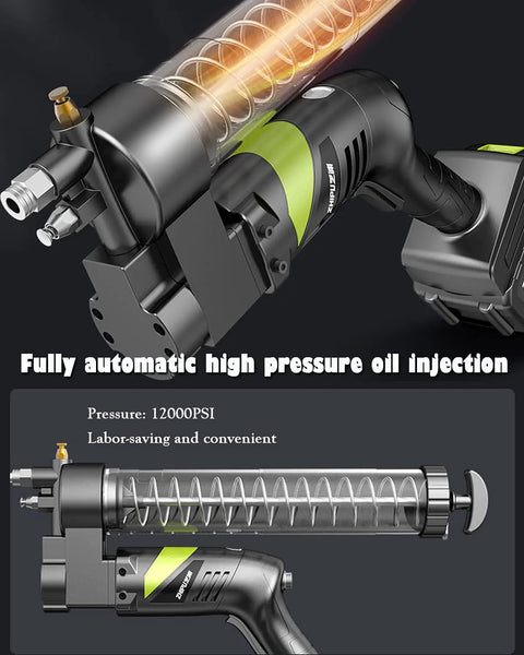 Electric Grease Gun For Industrial Use And Auto Maintenance, Pro Grade 24V Lithium Battery, Dual Power Mode, close view