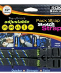Adjustable Pack Straps 12 To 42 Inches, 2 Pack, Secure Backpacks And Bikes Without Damaging Waterproof Materials, Heavy Duty Rubber Straps