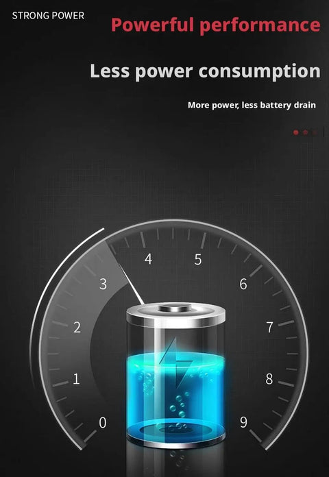 Premium 11Kg Digital Servo Motor Featuring A Blazing Fast Hollow Cup Coreless System And Knockout Full Metal Gears For RC Cars Planes Helicopters And Robots Built Tough Smooth Running Red Finish, displaying power meter with battery.