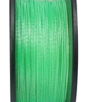 Close-up of green spool of 0.8mm UHMWPE Micro Cord Rope Whipping Twine For Heavy Duty Canvas Tarps and Bags Survival and Backpacking Emergency Line.