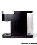 Side view of coffee maker with Replacement Water Reservoir For K Slim Coffee Maker With Black Lid attached, coffee maker not included.