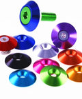 10 Piece Aluminum Countersunk Flat Head Screws With Decorative Washers Kit For DIYers, Robotics, 3D Printing, Electronics Enclosures, And RC Cars, Smooth, Secure, Scratch Free Assembly, colorful aluminum countersunk screws and washers