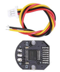 14-Bit Digital Rotary Position Sensor With PWM SPI Interface, 360 Degree Magnetic Encoder, plastic housing, front view