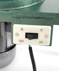 Close-up of power switch on Faceting And Polishing Gem Cutter Pro Grade Workhorse with 180W motor for jewelry making.