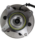 Front view of Front Wheel Hub Bearing Assembly For 4x4 Ford F150 2004 2005 6 Lug With ABS, featuring flange and wiring