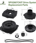 Drivetrain Upgrade Kit for 1-HP Pool Pumps SPX2607CKIT Replacement set with gasket and seal components