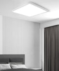 Ultra Slim 12 Inch LED Flush Mount Ceiling Light Fixture Sleek 24W 3200 Lumens 5000K Daylight White Flat Panel Square Modern Ceiling Lamp