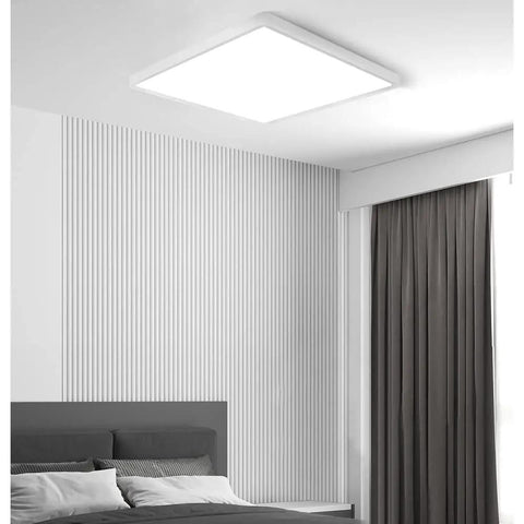 2 Pack 12 Inch 24W LED Flush Mount Ceiling Light 5000K Daylight Square Flat Panel Fixture Delivers 3200 Lumens for Bedroom