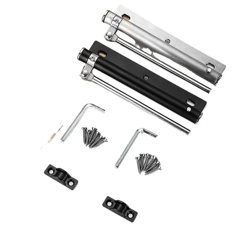 Heavy Duty Adjustable Door Closer With Aluminum Alloy Spring And Soft Close Action Built To Last Black Hardware components