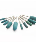100 Piece Badass Abrasive Rubber Mounted Points With 3MM Shank For Quick Grinding And Smooth Polishing Rotary Tool Bits.