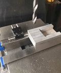 Badass Strength Precision Vise Stop Locators For CNC Milling Machines Quick Setup Heavy Duty Steel Work Holders, setup on milling machine.