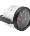 52mm Boat Fuel Level Gauge 9 To 32V DC Marine Gas Tank Meter With 73-10 Ohm Sensor, Clear Night Light Display, side view