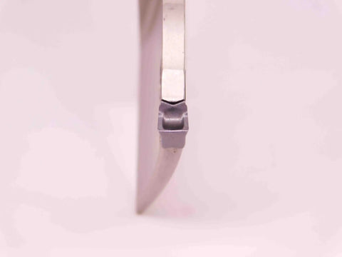 Self Grip Double Ended Right Hand Indexable Cutoff Blade For CNC Machining Carbide Insert High Precision Durable Tool Model BR9225AC5 Beefy For Tough Parting And Finishing Cuts In Hard Metals, side view