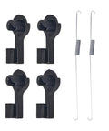 Throttle Linkage Bushing Clip And Spring Linkage Extension Replacement Kit For M Series Engines, 4 clips and 2 springs
