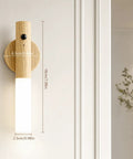 Keep Your Hallway And Patio Hella Bright With These Nifty Rechargeable Motion Sensor Wall Lights That Auto Trigger At Dusk For Hassle Free Mounting And Serious Emergency Backup In A Pair, wooden wall lamp with white light.