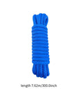 Blue nylon boat dock rope for quick mooring and replacement, double braided, 7.62m length, wear resistant, premium accessory.
