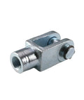 Two Pack Air Cylinder Clevis End Y Type Connector M16x1.5 Female Thread 78mm Length Heavy Duty Iron Pneumatic Fittings For Air Cylinder Foot Mounting Work, iron clevis end