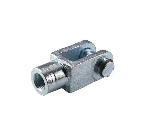 Two Pack Air Cylinder Clevis End Y Type Connector M16x1.5 Female Thread 78mm Length Heavy Duty Iron Pneumatic Fittings For Air Cylinder Foot Mounting Work, iron clevis end