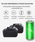 18V high-performance lithium-ion battery for Heavy Duty Rechargeable Hydraulic Plier With 2x4.0Ah Batteries For Electricians.