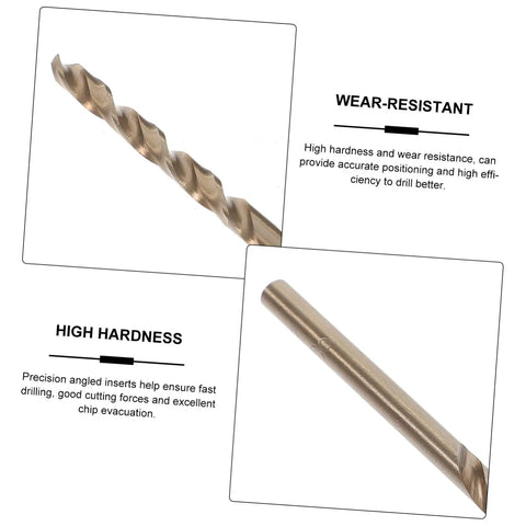 Hardcore 10pc Cobalt Steel Drill Bit Kit Built For Tough Jobs With Precision Angled Inserts To Shred Cast Iron And Stainless Steel Like Butter Without Breaking A Sweat On Any Metal Job Today, cobalt drill bit close-up