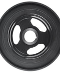 Engine Harmonic Balancer Crankshaft Pulley Drop-In For BMW Vehicles OEM-Grade Replacement Part Fits 2003-2011 DOHC L6 black front view