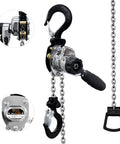 Beefy Chrome Plated Mini Chain Hoist One Quarter Ton 550 Lbs Capacity 10 Ft Lift Manual Lever Chain Hoist Corrosion Resistant