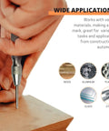 Spring Loaded Center Punch 5 Inch Adjustable Tension Punch Tool For Metal Wood Glass Plastic 2 Pack With Precise Marking