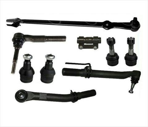Ford F 250 Super Duty Drag Link Outer Tie Rod Ends Replacement Kit For 2011 2012 2013 2014 2015 2016 4x4 Direct Fit OE Quality Steering Parts With Lifetime Warranty And Easy Install, black steering components