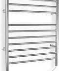 Infinity 10-Bar Towel Warmer Rack Plug In Stainless Steel Wall Mountable Bathroom Heater Keeps Towels Warm Fast Durable
